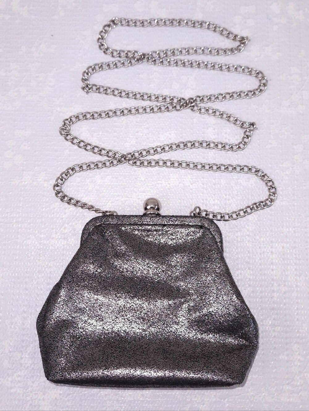 HOBO Libby Crossbody Clutch Metallic Leather Bag